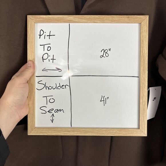 Nike Tech Fleece Reimagined Loose Fit Trench Coat FN0601-237 Brown Size XL NWT - Picture 9 of 9